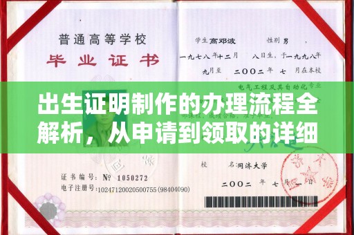 临沂出生证明制作的办理流程全解析，从申请到领取的详细指南